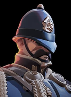 Warden hero card art